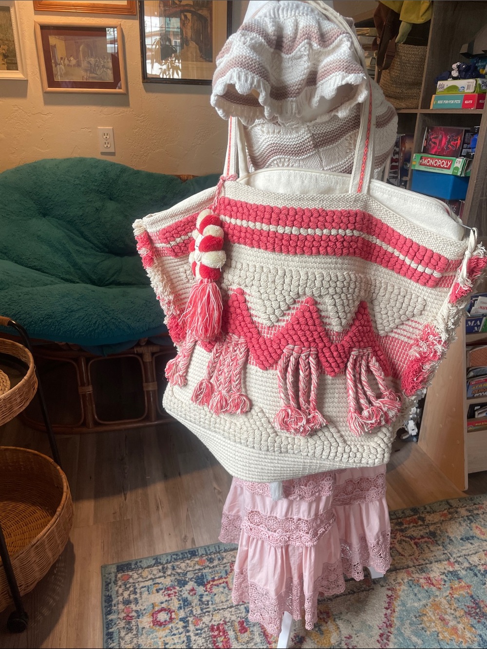Large Carpet/Beach Tote Bag